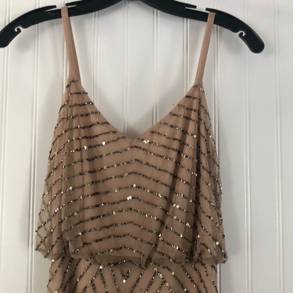 Adrianna Papell - Embellished Blouson Gown - Picture 3 of 12